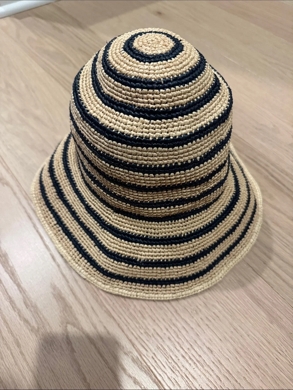 Janessa Leone Felix Crochet Raffia Bucket Hat
